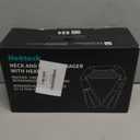 Nekteck Shiatsu Neck Massager for Pain Relief Deep Tissue with Heat, FSA Eligible 3D Kneading Massage Pillow Back Shoulder Massager for Body Muscle, HSA Eligible, Gifts for Him Her (NOT Cordless) (Black)