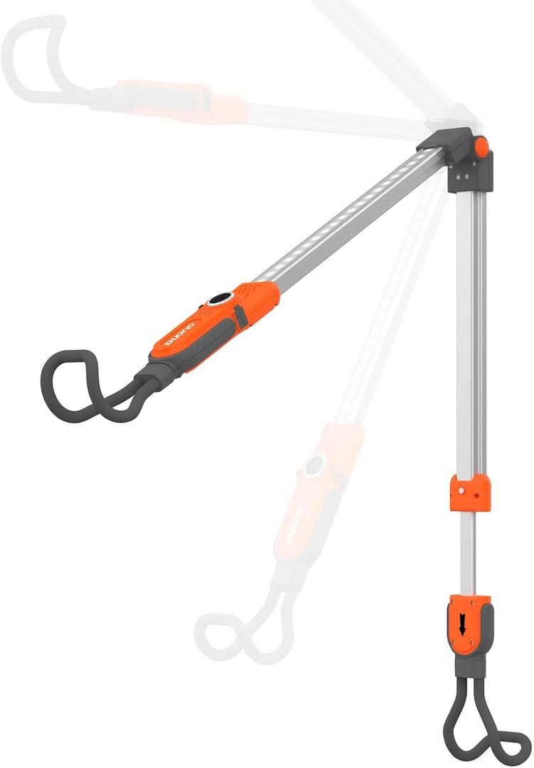 2300 Lumen Underhood Work Light Rechargeable - Foldable LED Mechanic Light Bar with 3 Brightness Levels, 6000mAh Battery Power Bank, IP65 Waterproof, Telescoping Hooks for Car Repair Garage