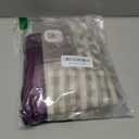 jinchan Tie Top Linen Kitchen Curtains 36 Inches Striped Tier Curtains Farmhouse Modern Cafe Style Small Window Treatments Airy Light Filtering Rod Pocket for Living Room Bathroom 2 Panels Sage Green