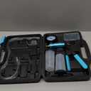 DURATECH 2 in 1 Brake Bleeder Kit, Brake Fluid Bleeder Kit with Metal Handheld Vacuum Pump, Ideal for Automotive, Organized in Portable Case