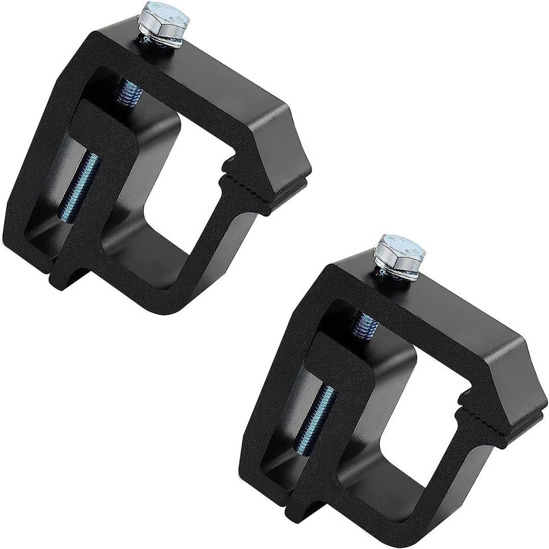 Ziciner 2 PCS Mounting Clamps Truck Caps Camper Shell, Heavy Duty Truck Bed Clamps, Canopy Clamps and Ladder Rack, Compatible with Silverado Sierra 1500 2500 3500, Ram1500 2500 3500, F150 F250