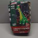 13FT Giant Dinosaur Christmas Inflatable Decorations, Built-In LED Lights, Strong Blower Huge Blow Up Yard Clearance Decor with Large Candy Cane Xmas Santa Hat Outdoor Indoor Holiday Party