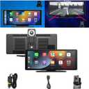 Cartablet Pro Max 2025 Model, 10.26" HD Car Tablet with 4k Dash Cam, Car Tablet Pro Max 2025, 1080p Backup Camera, GPS Navigation/Voice Control (Projection Model(Without Reversing Camera))