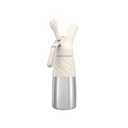 iSi North America Creative Whip (1 Pt) - Whipped Cream Dispenser with Silicone Handle - Stainless Steel Kitchen Tool for Sweet, Savory, Vegan - Non-Dairy Recipes, Mousses, Dips, Cocktail Foams (Ivory)
