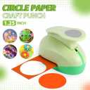 UCEC Circle Punch, 1.25 Inch Circle Hole Punch, Paper Punch Circles Craft Punch Handmade Paper Punch for Crafting Scrapbooking Cards Arts Fun Projects