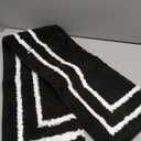 Uphome Bathroom Runner Rug, 18x47 Modern Black Long Bathroom Rug Non Slip Washable, Soft Plush Microfiber Absorbent Bath Mat Runner for Tub, Shower, Floor, Sink