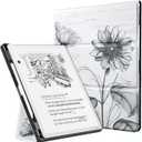 CoBak Case for 11" Kindle Scribe 3rd Generation 2025, Kindle Scribe Colorsoft with Two Viewing Angles - All New PU Leather Cover with Auto Sleep Wake, Pen Holder. Sketch Sunflower