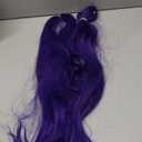 Long Purple Braiding Hair Pre Stretched - Purple Hair Extensions for Braids Synthetic Braiding Hair for Stage Party Halloween Costume Cosplay (purple, 36 InchPack of 2)