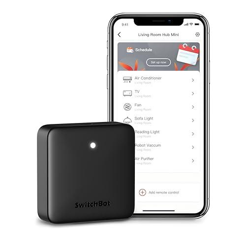 SwitchBot Hub Mini Smart Remote - IR Universal Remote, WiFi IR Blaster for TV, Air Conditioner, Compatible with Alexa, Google Home, Link SwitchBot to Wi-Fi (Support 2.4GHz)