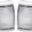 HECASA 4PCS Front Corner Lights+Turn Signal Lights Compatible with 1992-1995 Toyota Pickup Truck(2 Wheel Drive Models Only) Corner Lamp Turn Signal Lamps Assembly Clear Lens LH & RH