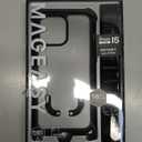 MAGEASY Case with Strap for Phone 15 Pro Max - Heavy Duty 16ft Drop Protection, Premium 6.7" Crossbody Case with Lanyard for Around The Neck - Odyssey + Strap | Embedded Leather Frame