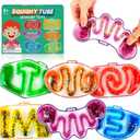Sensory Fidget Toys for Kids Toddlers - 6 Pack Squishy Sensory Toys for Autism Children Special Needs, Fidgets for Classroom Stress Calm Down, Squeeze Sensory Tube Filled Goo, Glitter