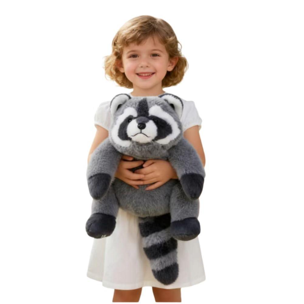 Ytterbium Soft Raccoon Plush - Cute Cuddly Stuffed Animal, Pillow Hug Sleeping Toy for Bed Decor, Birthday Gift for Kids (11.8inches)
