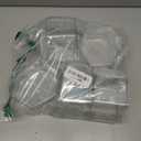 SEUNMUK 5 PCS 29 OZ Clear Hexagonal Plastic Candy Jar, Plastic Candy Jars with Lids, Hexagon Shaped Countertop Display Containers for Snacks, Cookie