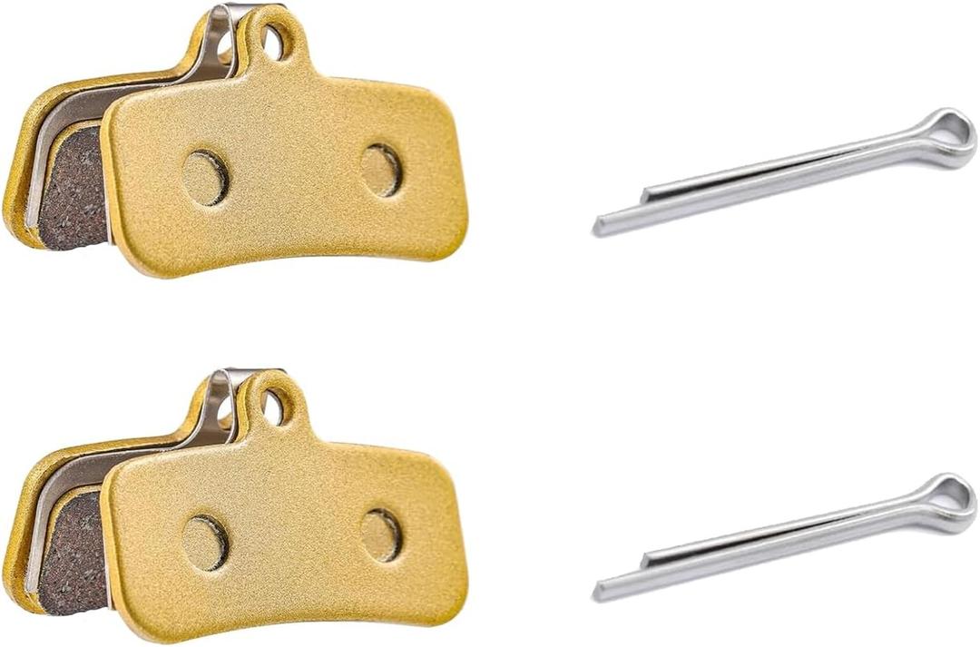 2-Pack Front & Rear Disc Brake Pads Replacement Compatible with Shimano ZEE M640 Shimano Saint M810 M820 Electric Dirt Bike Replacement Parts, Durable Copper Electric Dirt Bike Brake Pads