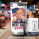 2 x Gifts for Dad from Daughter Son, Dad Birthday Gift, Birthday Gift for Him, Fathers Day Present Ideas for Men Husband, Best Dad Ever Gifts - 20 Oz Tumbler