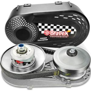 Complete Torque Converter for Predator 212 Go Kart Clutch Kit Set 3/4inch 10T #40/41 and 12T #35 Chain Replacement for 218353A Manco Comet TAV2