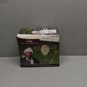 XUANDOH Christmas Eggnog Moose Mug, Clear Thick Cute Glass Coffee Mug, Vacation Movie Moose Christmas Gift Drinking Cup for Friend Birthday Holiday (High Footed Glass)