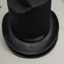 2 Pack Black Felt Top Hat, Funny Party Stovepipe Hat, Formal Tuxedo Vampire Costume Hat, Dress Up Victorian Hat for Cosplay, Halloween, Unisex