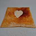 Erosebridal Cartoon Bread Throw Pillow Cover 20x20 Inch Cute Toast Bread Pillow Cover White Love Heart Pattern Chocolate Cushion Case Kawaii Realistic Food Decorative Square Pillow Case Sofa Couch (Multi 21)