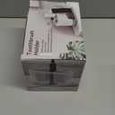 Toothbrush Holders for Bathrooms, Adjustable 6 Slots Electric Toothbrush and Toothpaste Holder, Cord-Friendly Detachable Bathroom Countertop Organizer with Front Ledge for Phone and Ring Holder (Grey and White)