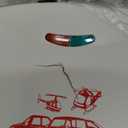 Car Waffle Maker for Kids, Halloween & Christmas Mini Waffle Maker, 8 Fun Vehicle Shaped Mini Pancake Maker, Non Stick Surface, Excellent Gift, White