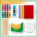 JANYUN 6 Sets 150 Pcs Back to School Crayon Theme Centerpiece