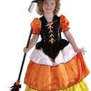 Forum Novelties Candy Corn Witch Costume, Child's Small, Orange / White / Yellow (Black, S)