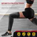 Full Leg Sleeves Long Compression Leg Sleeve Knee Sleeves Protect Leg, for Man Women Basketball, Arthritis Cycling Sport, M
