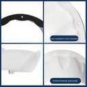 2-Pack Weatherproof Universal Security Camera Sun Rain Shade Cover Compatible with Hikvision, Nest, Ring, Arlo,LED Lights All-Weather Protection for Outdoor Dome & Bullet Cameras