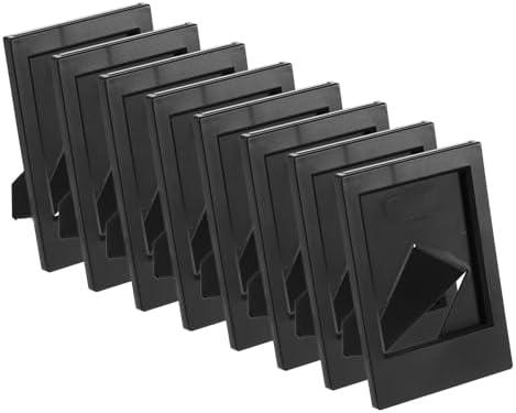 uxcell 6 Pcs Mini Picture Frames 2.4 x 3.6 Inch Rectangle Small Picture Photo Frame Holder for Tabletop Display Photos Paintings Landscape Posters Artwork, Black