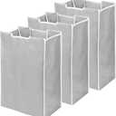 3 Pcs Laundry Sorter Replacement Bags Hamper Cart Removable Replacement Laundry Storage Organizer Bag Hamper Liner, 14.9 x 9 x 21.7 Inch (Light Gray)