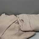 Extra Long Pinch Pleated Linen 108 Inch Curtains 2 Panels Set for Living Room Bedroom Farmhouse Tan Brown Cotton Flax Back Tab Memory Shape Pinch Pleat Ceiling Floor Window Curtains 9 FT Grey Beige