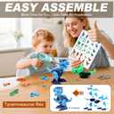 Laradola Dinosaur Toys for 3 4 5 6 7 8 Year Old Boys, Take Apart Dinosaur Toys for Kids 3-5 5-7 STEM Construction Building Kids Toy with Electric Drill, Party Christmas Birthday Gifts Boys Girls