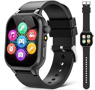 Semloo Kids Smart Watches for Girls Boys Toys Ages 4-12 with 30+ Games Video Recorder Music Alarm Clock Learning Card HD Touchscreen 4 5 6 7 8 Year Olds Birthday Gift