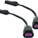 2 Pcs HID to LED Headlight Adapter Wiring Harness Connector Pigtail Plug Fit for Morimoto XB Ford F-150 2009 2010 2011 2012 2013 2014 LF552H