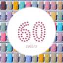 ZORETCO 30000 Pcs 60 Colors Diamond Art Painting Beads, 5D Diamond Painting Accessories, Round Diamond Painting Drills Diamonds Flat Bottom Rhinestones for Bead Art Gem Art Craft