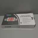 TANLUX Red Exit Sign with Emergency Lights, LED Emergency Exit Light with Battery Backup, UL Listed, AC 120/277V, Commercial Emergency Lights Combo for Business - 1 Pack (White Housing+Red Letter)