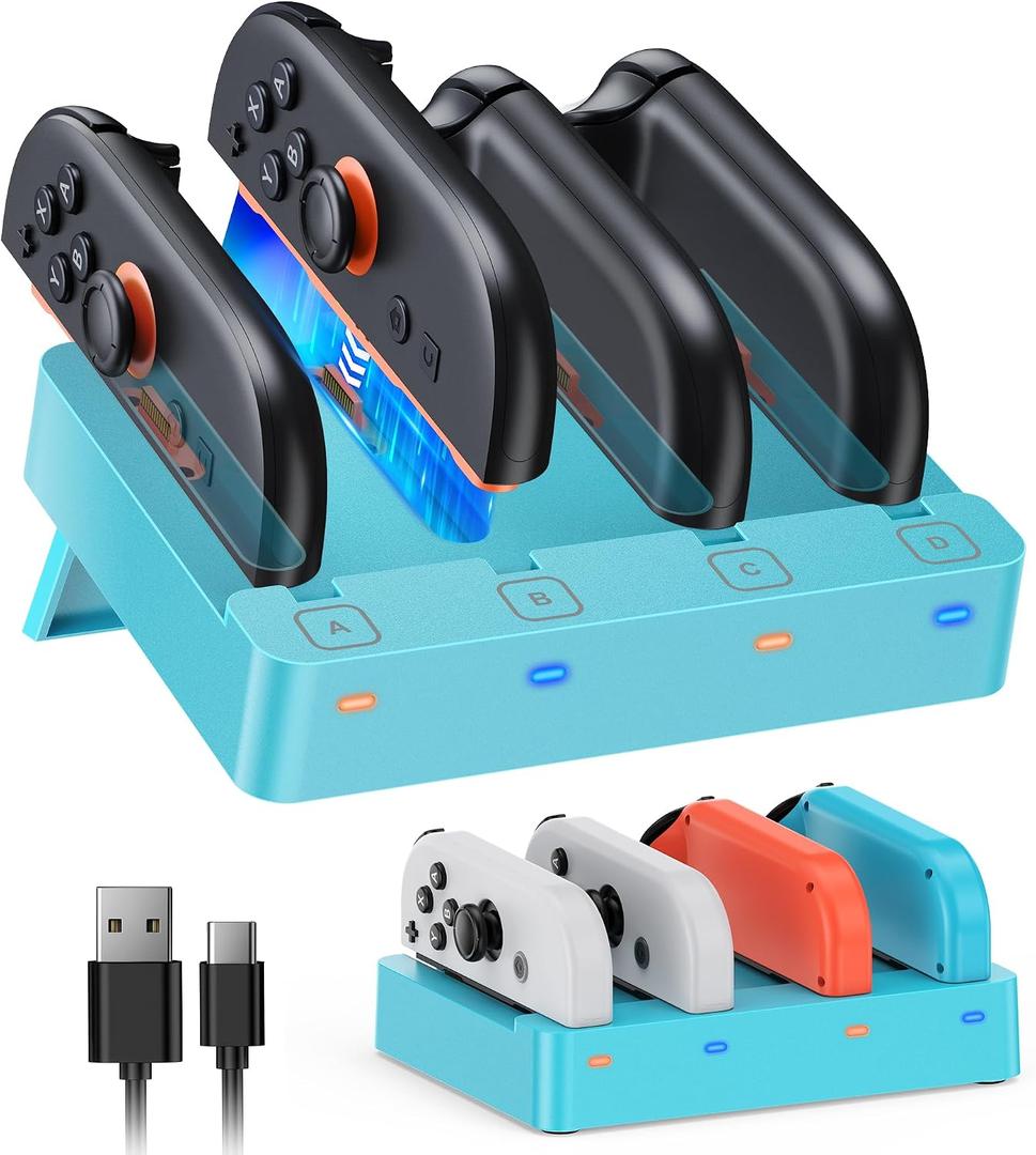 FYOUNG [Switch 2/1 Both] Controller Charger, Charging Dock for JoyCon 2