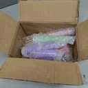 6 Pack Bird Beak Grinding Calcium Stone, Parrot Cage Perch Stand Platform Foot Claws Trimmer, Parrot Teething Stone Toy, Bird Cage Accessories for Parakeet, Rabbit, Bunny, Hamster, Chinchilla (Small) (Purple Pink Green)