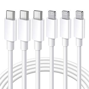Ximytec USB C to Lightning Cable [MFi Certified] 3Pack 10FT iPhone Charger Cord Type C Fast Charging Cable Compatible with iPhone 14 13 12 11 Pro Max 11 XS Max XR X 8 iPad,White