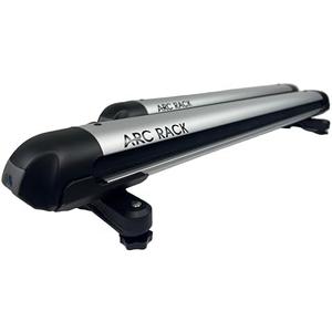 Arc Rack 36 (Silver) Low Profile Ski Rack for Car Roof & Snowboard Roof Rack Accommodates 6 Skis/4 Snow Boards, Fits Most Cross Bars. Ski Rack is Constructed Aluminum and Rubber. (Silver, Large)
