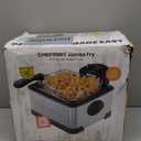 Chefman 4.5 Liter Deep Fryer w/Basket Strainer, XL Jumbo Size, Adjustable Temperature & Timer, Perfect for Fried Chicken, Shrimp, French Fries, Chips & More, Removable Oil-Container, Stainless Steel