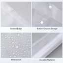 100Pcs Plastic Envelopes with Snap Closure, Clear Folders for Documents Plastic A4 Letter Size Clear Envelope Pouch for School Home Office Supplies