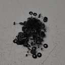 1200Pcs Bobber Stoppers for Fishing Line, 6 in 1 Black Bobber Stops, Oval Float Sinker Stops, Float Stop Kit for Fishing Line, S Size Fish Gear Accessories