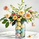 16 pcs Plastic Easter Eggs Decor,2.4in Easter Speckled Eggs for Bowl and Vase Filler Basket,Pastel Easter Decor DIY Easter Spring Home Party Favors and Table Decorations