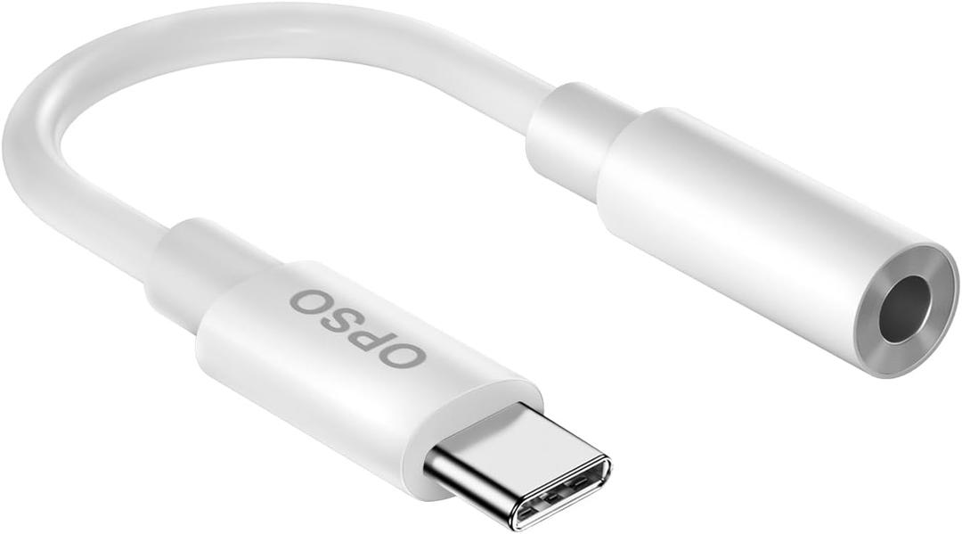USB Type C to 3.5mm Female Headphone Jack Adapter, (1-Pack) USB C to Aux Audio Dongle Cable Cord for iPhone 15/15 Pro/Pro Max/Plus, Samsung Galaxy S23/S22/S21 Ultra, iPad Pro, MacBook