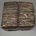Sliner 200 Pieces Christmas Bamboo Plates Made from Palm Leaf 4 Inch Christmas Platters Square Party Disposable Dessert Plates for Guests Weddings Catering Events Party Favor