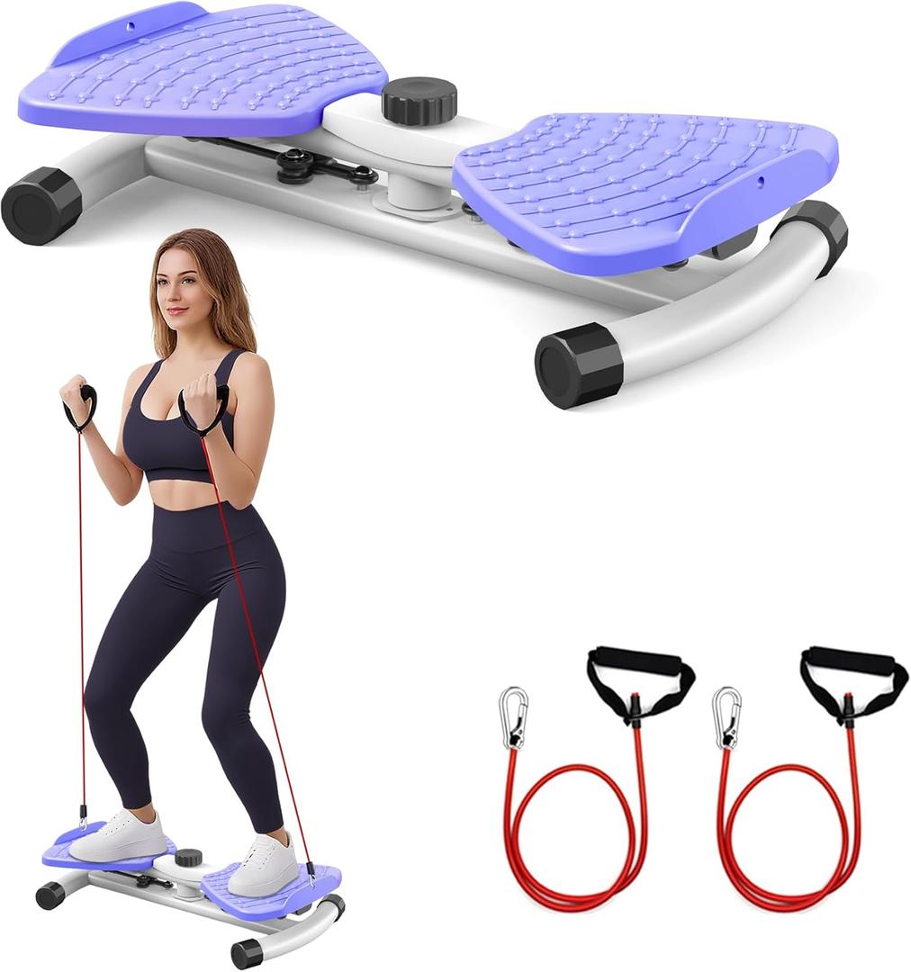 Waist Twisting Machine for Exercise, Ab Twister Board, Core Twister for Women & Home Fitness, Twist Board for Exercise,300 LBS Capacity (Purple)
