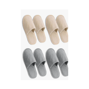 AQUEENLY House Slippers - Washable Spa Slippers Non Slip Indoor Guest Slippers for Shoeless Home, Women & Men